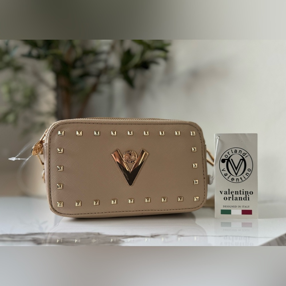 Valentino Orlandi Crossbody Bag Taupe NWT